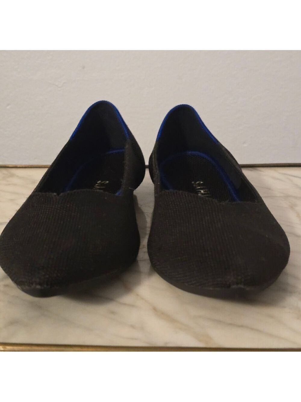 ROTHYS W11 Black Point Toe Ballet Flats - Picture 3 of 9